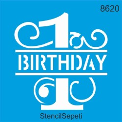 1 Yaşında - StencilSepeti