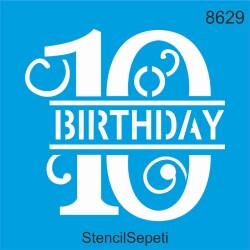 10 Yaşında - StencilSepeti