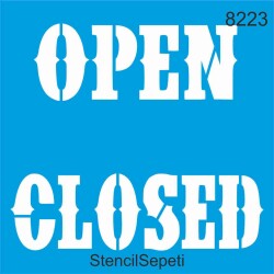 Açık Kapalı - StencilSepeti