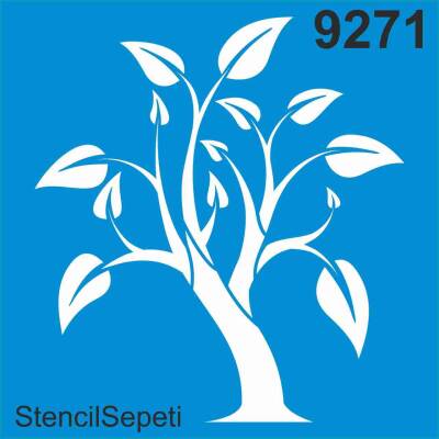 Ağaç Deseni - Stencil Şablon - 1