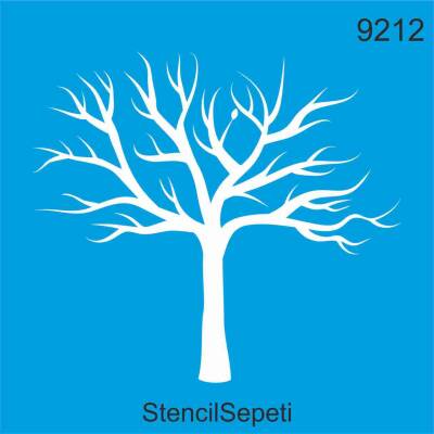 Ağaç Deseni - Stencil Şablon - 1