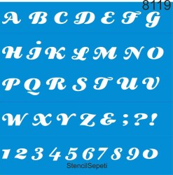 Alfabe - StencilSepeti