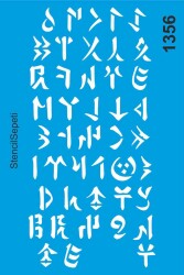 Alfabe - Stencil Desen Şablonu - StencilSepeti