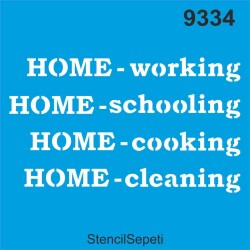 Anne Evin Her Şeyi - Stencil Şablon - StencilSepeti