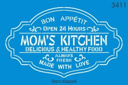 Anne Mutfağı - Stencil Boyama Şablonu - StencilSepeti