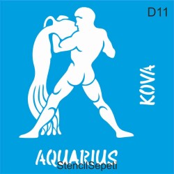 Aquarius - Kova - StencilSepeti