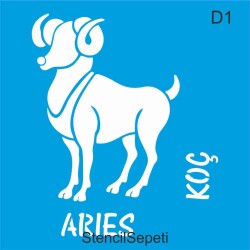 Aries - Koç - StencilSepeti