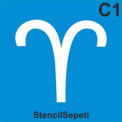 Aries - Koç - StencilSepeti