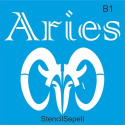 Aries - Koç - StencilSepeti