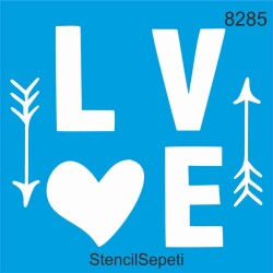 Aşkın Harfleri - StencilSepeti