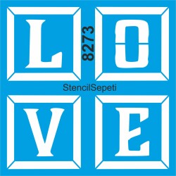 Aşkın Harfleri - StencilSepeti