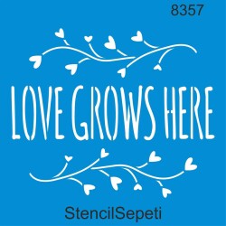 Aşkın Yeri - Stencil Boyama Şablonu - StencilSepeti