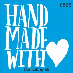 Aşkla Yapılmış - StencilSepeti