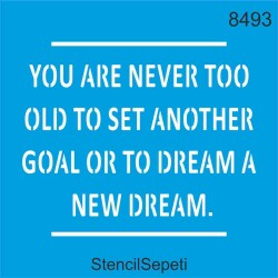 Asla Geç Değil - StencilSepeti