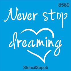 Asla Vazgeçme! - StencilSepeti