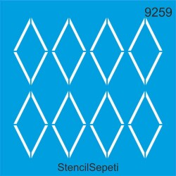 Baklava Deseni - Stencil Şablon - StencilSepeti