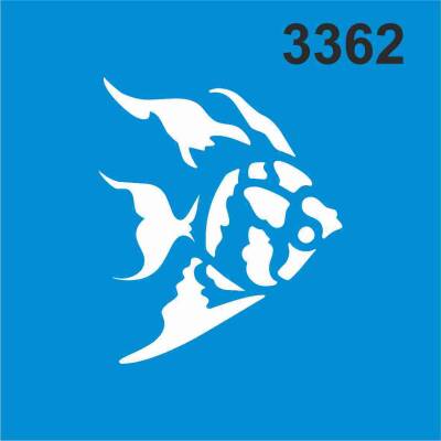 Balık Deseni - Stencil Boyama Şablonu - 1