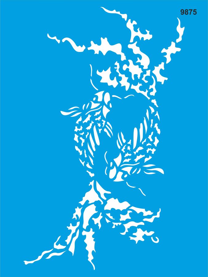 Balıklar - Stencil Boyama Şablonu - 1