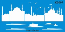 Boğaziçi ve Camiler - StencilSepeti