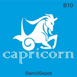 Capricorn - Oğlak - StencilSepeti