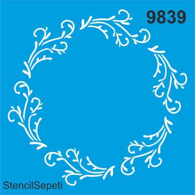 Çelenk - Stencil Boyama Şablonu - 1