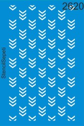 Chevron - Oklu Desen - Stencil Boyama Şablonu - StencilSepeti