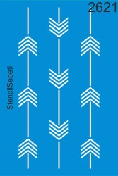 Chevron - Oklu Desen - Stencil Boyama Şablonu - StencilSepeti