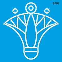 Aztek Deseni - Stencil Boyama Şablonu - StencilSepeti