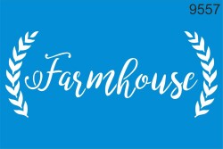 Çiftlik Evi Deseni - Stencil Boyama Şablonu - StencilSepeti