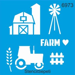 Çiftlik - StencilSepeti