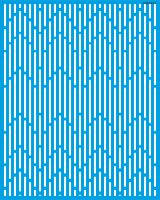 Çizgili Duvar Deseni Stencil Boyama Şablonu - StencilSepeti