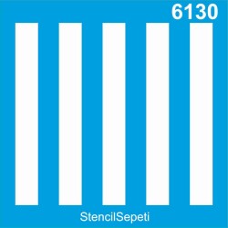 Çubuklu Desen - StencilSepeti