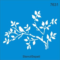 Daldaki Kuş - StencilSepeti