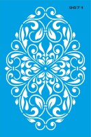 Damask Deseni - Stencil Boyama Şablonu - StencilSepeti