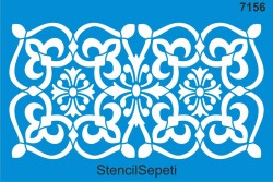 Damask Deseni - Stencil Boyama Şablonu - StencilSepeti