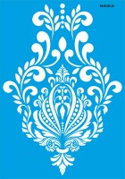 Damask Deseni - Stencil Boyama Şablonu - StencilSepeti