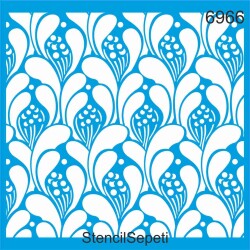 Damlalı Desen - StencilSepeti