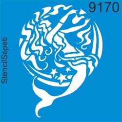 Deniz Kızı - StencilSepeti