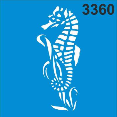 Denizatı Deseni - Stencil Boyama Şablonu - 1