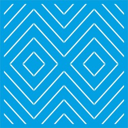 Diagonal Çizgili Desen - Stencil Boyama Şablonu - 2