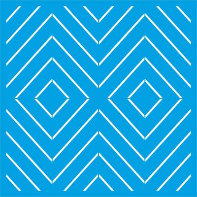 Diagonal Çizgili Desen - Stencil Boyama Şablonu - 2