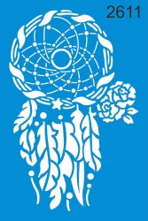 Düş Kapanı Deseni - Stencil Boyama Şablonu - StencilSepeti