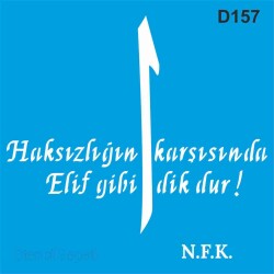 Elif Gibi - Stencil - Boyama Şablonu - StencilSepeti