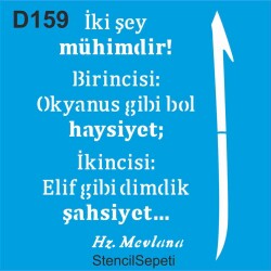 Elif Gibi - Stencil - Boyama Şablonu - StencilSepeti