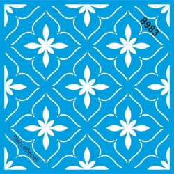 Fayans Deseni - Stencil Boyama Şablonu - StencilSepeti