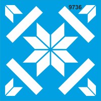 Fayans Deseni - Stencil Boyama Şablonu - StencilSepeti