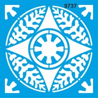 Fayans Deseni - Stencil Boyama Şablonu - StencilSepeti