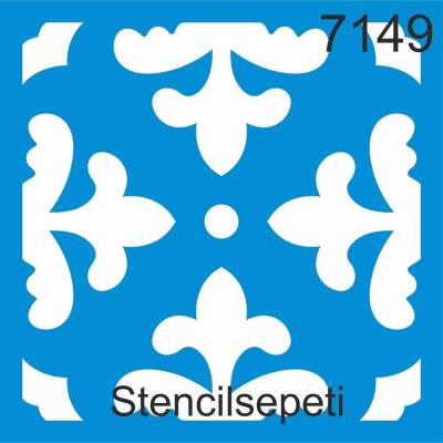 Fayans Deseni - Stencil Şablon - 1