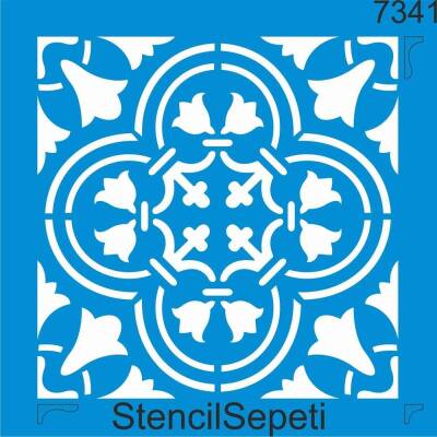 Fayans Deseni - Stencil Şablon - 1