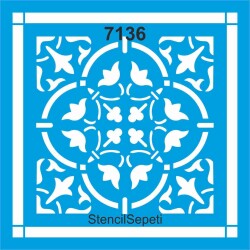 Fayans Deseni - Stencil Şablon - StencilSepeti